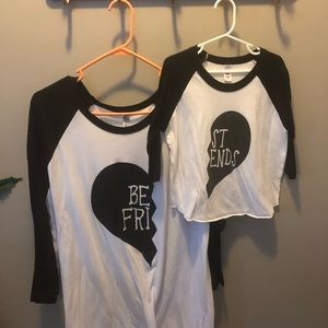 Mommy & Me-Best Friends Raglans Adult 2X & Kids 4T